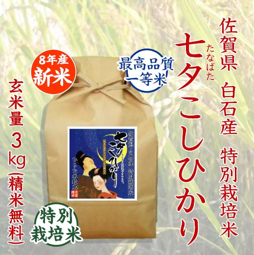 【令和8年産 新米】七夕こしひかり｜佐賀県 白石産