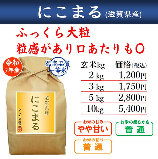 【令和7年産】にこまる｜滋賀県産