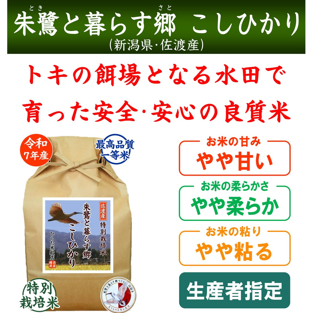 朱鷺（とき）と暮らす郷 こしひかり｜新潟県佐渡産